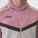 JAKO Jas met kap Iconic - zachtgrijs/antiek roze/anthra light