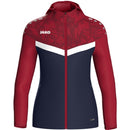 JAKO Jas met kap Iconic - marine/chillrood