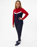 JAKO Jas met kap Iconic - marine/chillrood