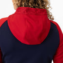 JAKO Jas met kap Iconic - marine/chillrood