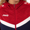 JAKO Jas met kap Iconic - marine/chillrood