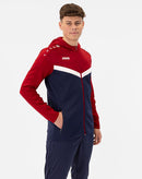 JAKO Jas met kap Iconic - marine/chillrood