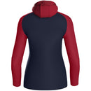 JAKO Jas met kap Iconic - marine/chillrood