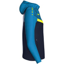 JAKO Jas met kap Iconic - marine JAKO-blauw/fluogeel