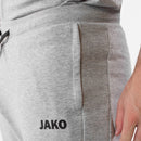 JAKO Joggingbroek Base - lichtgrijs gemeleerd