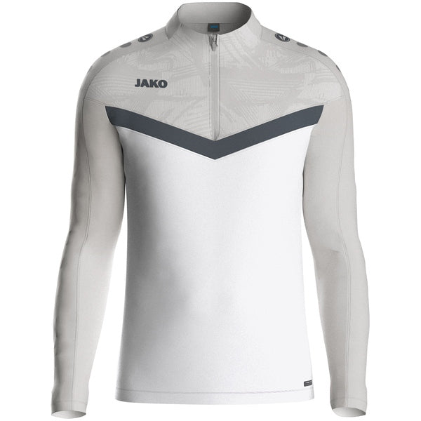 JAKO Ziptop Iconic - wit/zachtgrijs