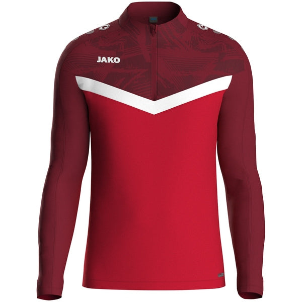 JAKO Ziptop Iconic - rood/wijnrood