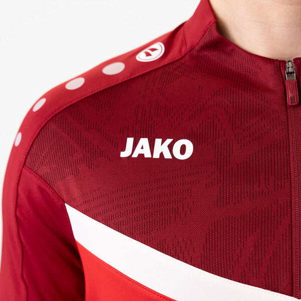 JAKO Ziptop Iconic - rood/wijnrood