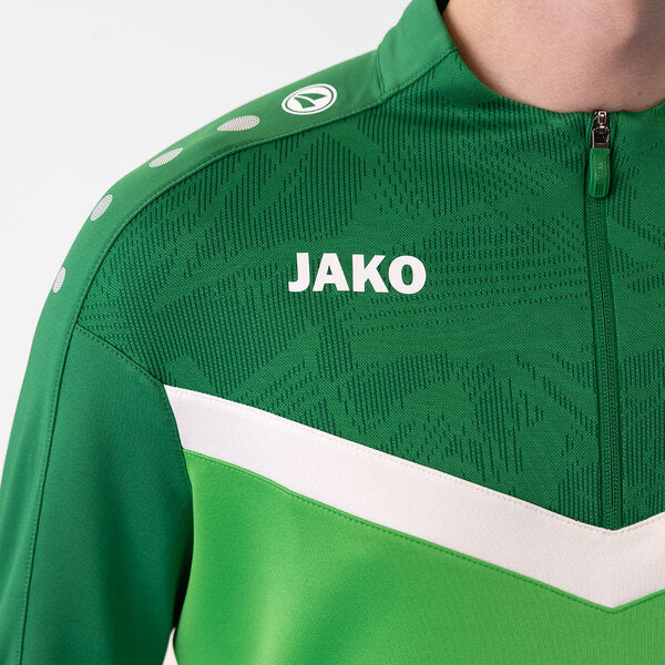 JAKO Ziptop Iconic - zachtgroen/sportgreen