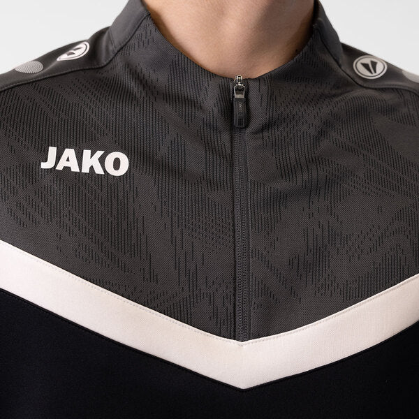 JAKO Ziptop Iconic - zwart/antraciet