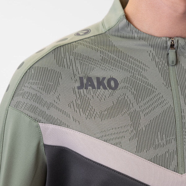 JAKO Ziptop Iconic - zachtgrijs/mintgroen/anthra light