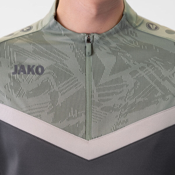 JAKO Ziptop Iconic - zachtgrijs/mintgroen/anthra light