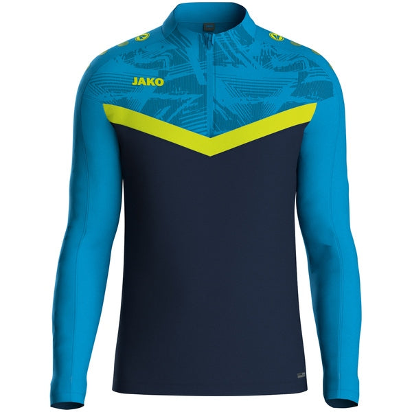 JAKO Ziptop Iconic - marine JAKO-blauw/fluogeel