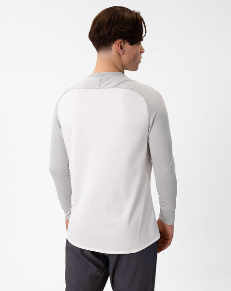 JAKO Sweater Iconic - wit/zachtgrijs