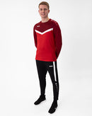 JAKO Sweater Iconic - rood/wijnrood