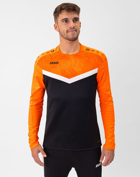 JAKO Sweater Iconic - zwart/fluo oranje