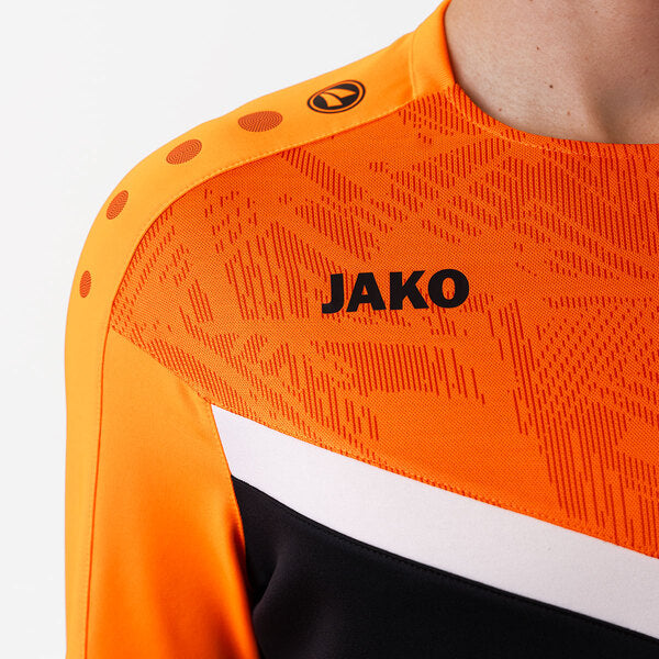 JAKO Sweater Iconic - zwart/fluo oranje