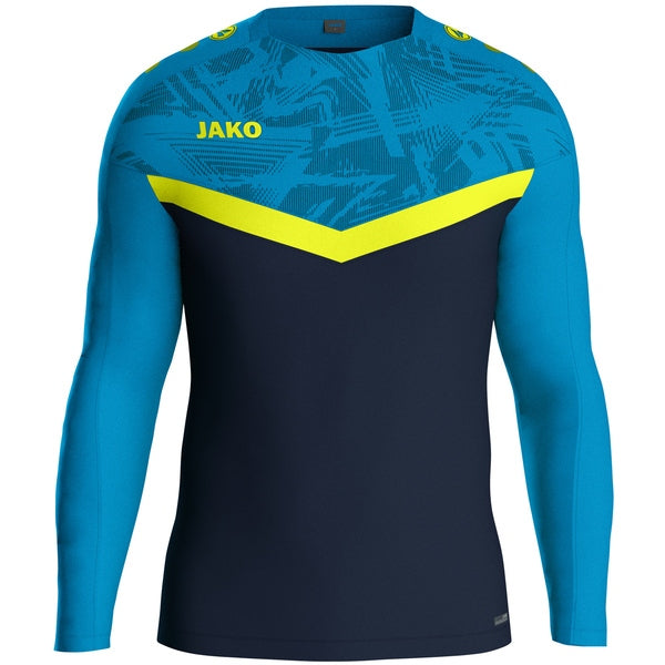 JAKO Sweater Iconic - marine JAKO-blauw/fluogeel