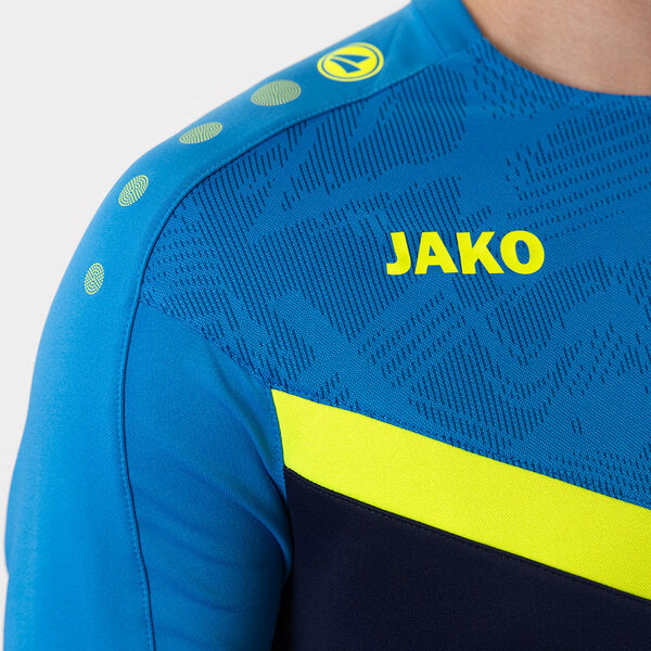 JAKO Sweater Iconic - marine JAKO-blauw/fluogeel