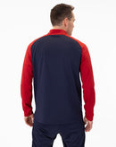 JAKO Polyestervest Iconic - marine/chillrood