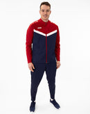 JAKO Polyestervest Iconic - marine/chillrood