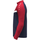 JAKO Polyestervest Iconic - marine/chillrood