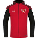 JAKO Jacke mit Kapuze Performance - rot/schwarz