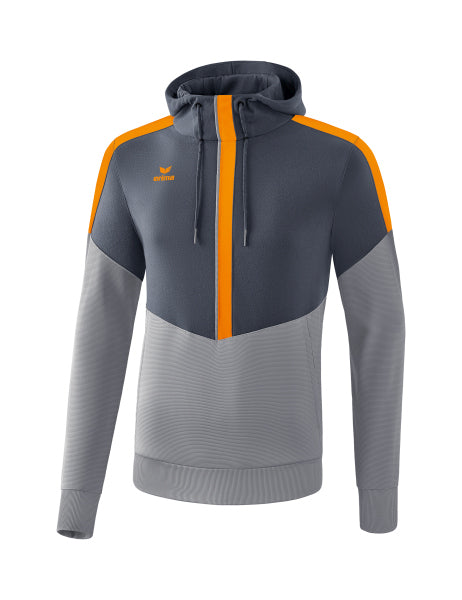 Squad sweatshirt met capuchon - slate grey/monument grey/new orange