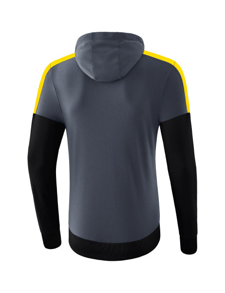 Squad sweatshirt met capuchon - slate grey/zwart/geel