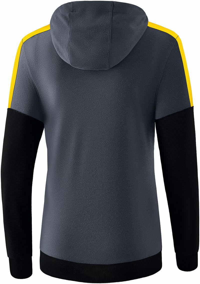 Squad sweatshirt met capuchon - slate grey/zwart/geel