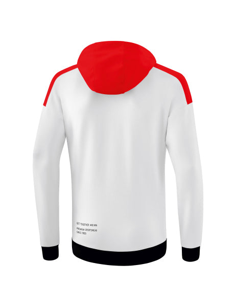 CHANGE by Erima sweatshirt met capuchon - wit/rood/zwart