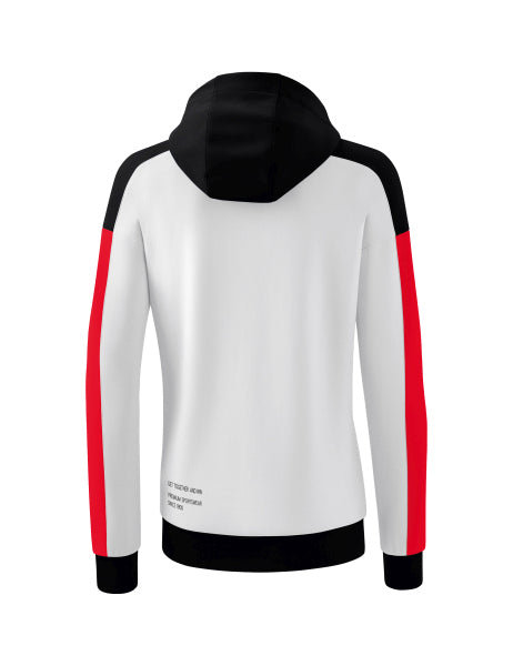 CHANGE by Erima sweatshirt met capuchon dames - wit/zwart/rood