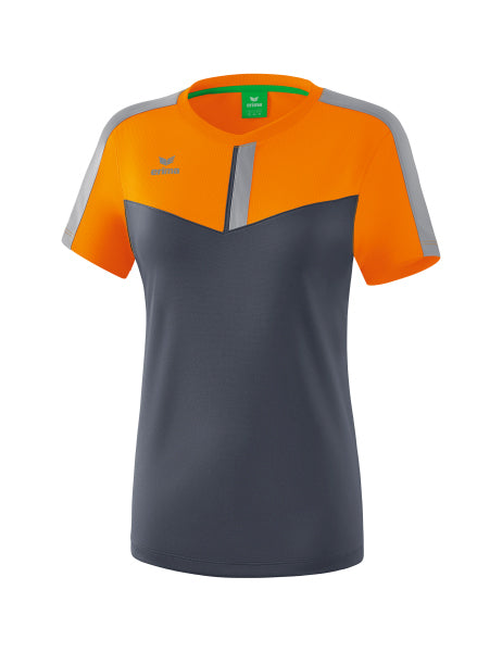 Squad T-shirt - new orange/slate grey/monument grey
