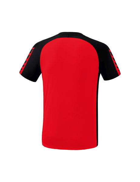 Erima Six Wings t-shirt - rood/zwart