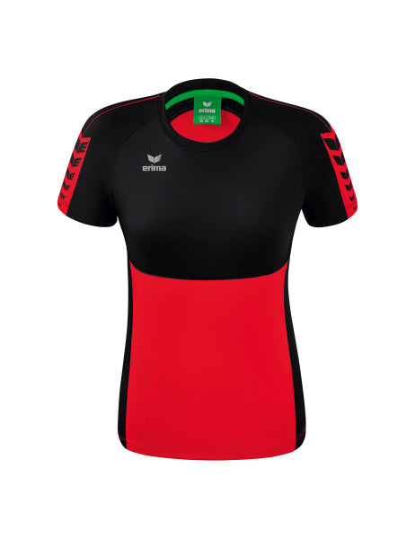 Erima Six Wings t-shirt dames - rood/zwart