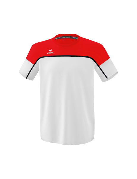 CHANGE by Erima t-shirt - wit/rood/zwart