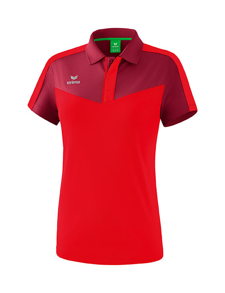 Squad polo - bordeaux/rood