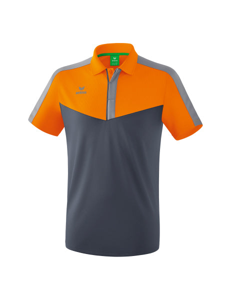 Squad polo - new orange/slate grey/monument grey