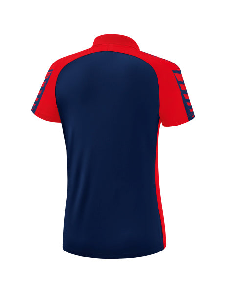 Erima Six Wings polo dames - new navy/rood