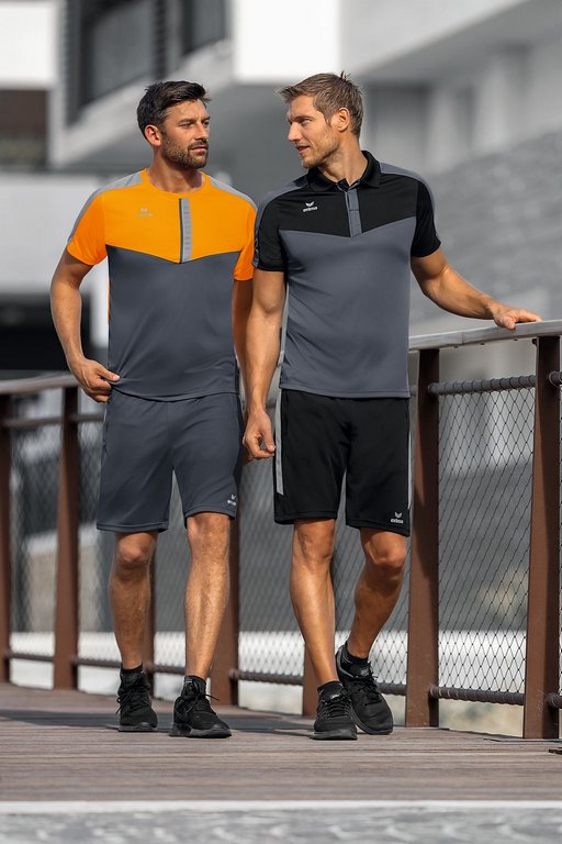 Squad T-shirt - new orange/slate grey