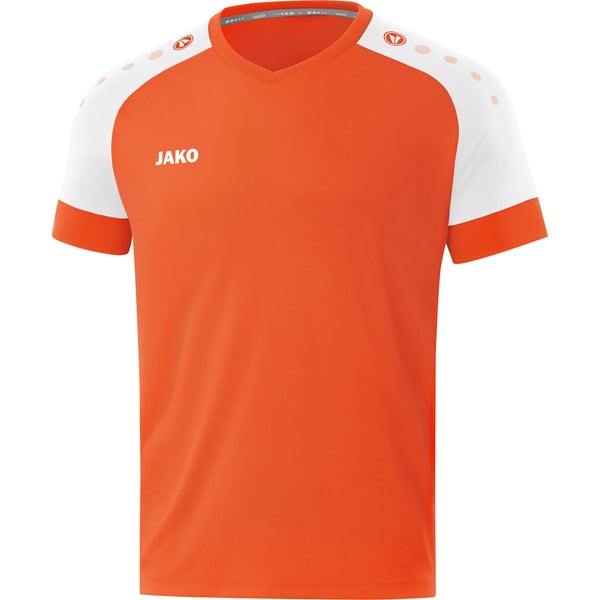 Shirt Champ 2.0 KM - fluo orange/weiß 