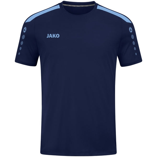 JAKO T-Shirt Power KM - marine/hemelsblauw