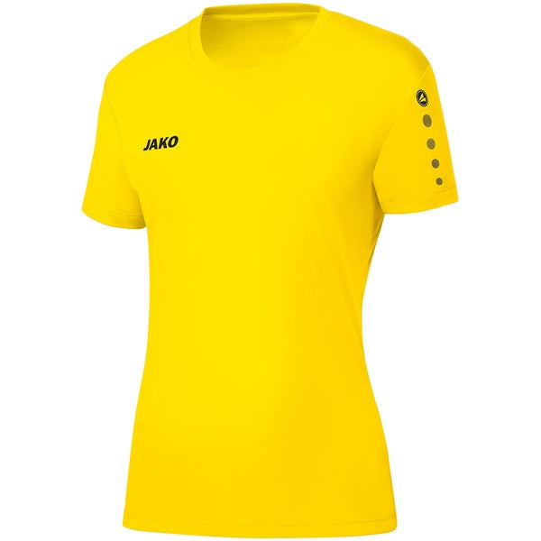 Shirt Team KM damesmaten - citroen