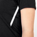 T-shirt Challenge - zwart gemeleerd/wit