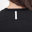 T-shirt Challenge - zwart gemeleerd/wit