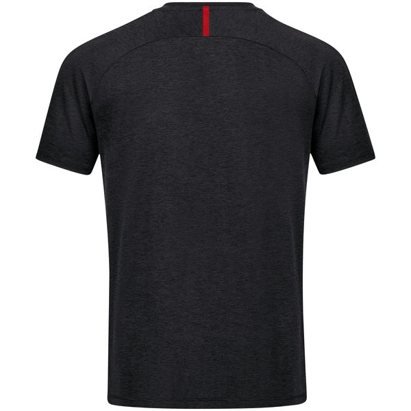 T-shirt Challenge - zwart gemeleerd/rood