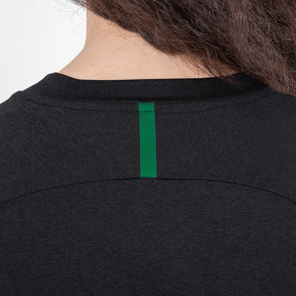 T-Shirt Challenge - schwarz meliert/sportgrün