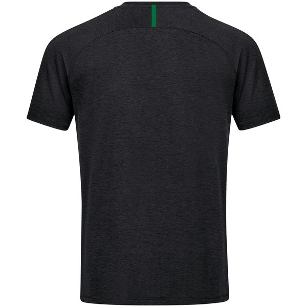 T-Shirt Challenge - schwarz meliert/sportgrün