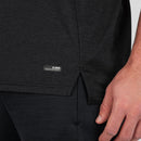 T-shirt Challenge - zwart gemeleerd/citroen