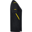 T-shirt Challenge - zwart gemeleerd/citroen